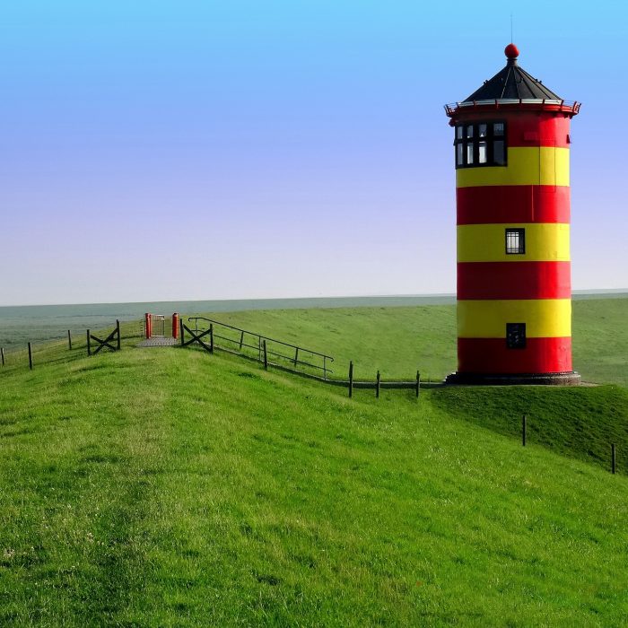 Leuchtturm in Pilsum an der Nordsee